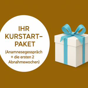 Ihr Kurstart-Paket (Anamnesegespräch & die ersten 2 Abnahmewochen)