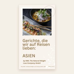 Titelseite des Handouts Gerichte, die wir auf Reisen lieben: Asien
